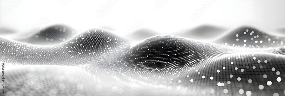 Leinwandbilder Clean Grid Pattern Background with Light Grey Lines