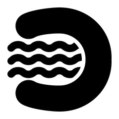 atoll, ring island, sea, lagoon, geography, geographic, island solid or glyph icon