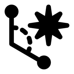 azimuth, compass, angle, zenith, geography, geographic solid or glyph icon