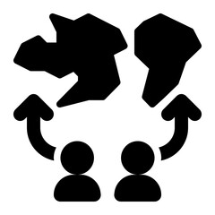 diaspora, dispersion, migration, immigrant, scattered, population, geography, geographic solid or glyph icon