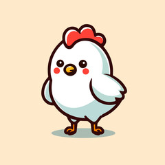 Cute Little Chicken Mascot Design
