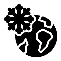 winter, weather, geography, geographic, earth, ice, snow, polar region, antarctica solid or glyph icon © OrviPixel