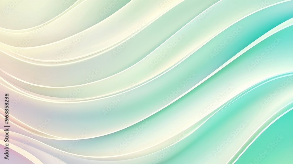 Poster abstract background with curved lines and gradient colors