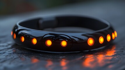 Innovative Graphic of a Futuristic Wearable Medical Device