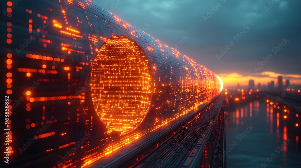 Poster innovative iot sensor monitoring cutting edge technology for intelligent infrastructure