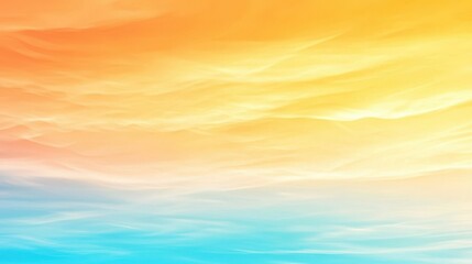 Abstract Watercolor Background with Yellow  Orange  Blue Colors