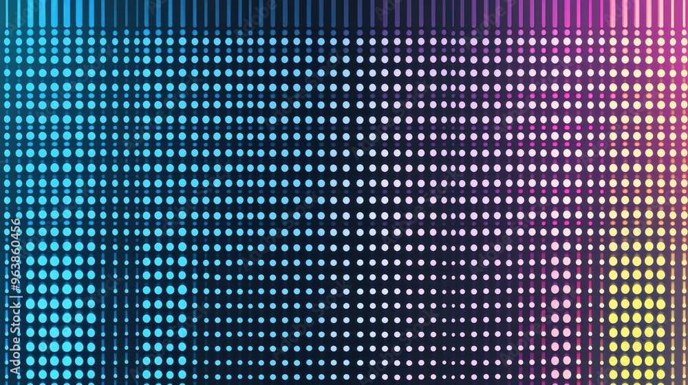 Poster abstract colorful dot pattern background with stripes