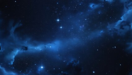 Fototapeta premium Night Sky Filled with Stars, Nebula, and Galaxies, Depicting the Vast Universe