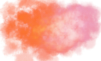 Transparent watercolor texture overlay effect. Paint stain watercolor with grain and noise texture overlay. Grungy watercolor texture. Png file