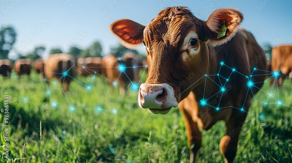Poster connected farm leveraging iot sensors to monitor health and feed levels
