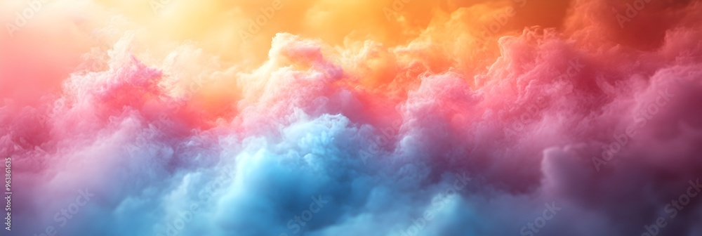 Aufkleber soft gradient background with transitioning light shades