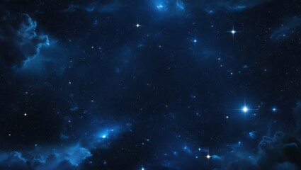 Obraz premium Night Sky Filled with Stars, Nebula, and Galaxies, Depicting the Vast Universe