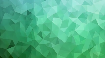 Fototapeta premium Abstract Green Geometric Background with Triangles