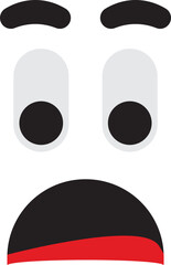 Sad Cartoon Face Expression