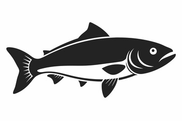 Trout silhouette, Trout fish vector