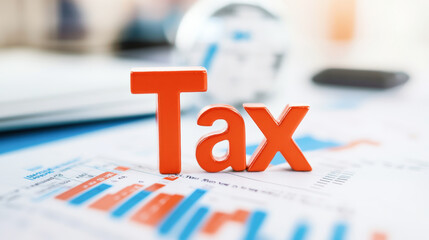 A tax form is on a table with a calculator and a cell phone