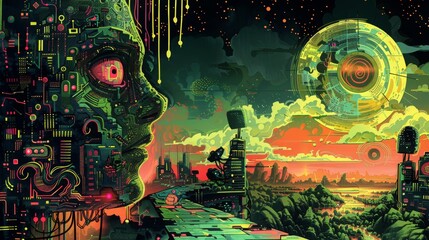 Snowy mountain landscape at night with a calm ocean and clear skies filled with stars