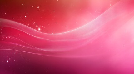 Abstract Pink and White Background with Glittering Sparkle and Curved Lines