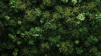 Top-down view of a dense green moss surface, providing a rich, natural texture for organic and forest-themed designs.