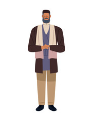 orthodox jewish man in traditional attire