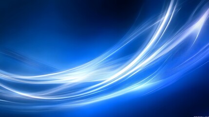 Abstract Blue and White Swirling Background