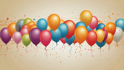 background with balloons