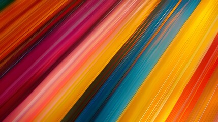 Obraz premium Abstract Diagonal Striped Background with Vibrant Colors