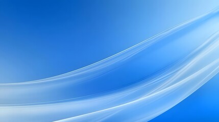 Abstract Blue Background with White Swirls