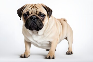 Obraz premium American pugabull dog animal on white background, AI Generated