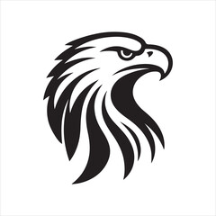 Obraz premium Eagle head Logo icon silhouettes vector art illustration