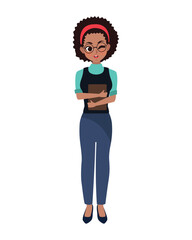 afro american entrepreneur in elegant cloth