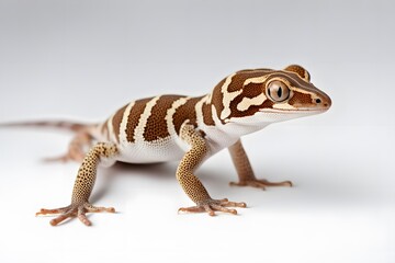 Naklejka premium Australian gecko on white background, AI Generated