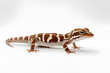 Naklejka premium Australian gecko on white background, AI Generated