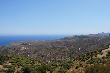 Obraz premium mediteranian landscape background