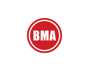 BMA logo design vector template. BMA