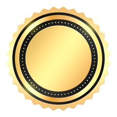 Black Gold Badge
