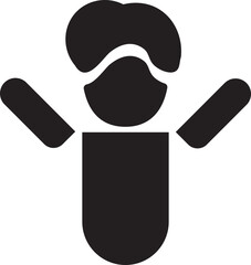 human icon, person vector, social community, avatar