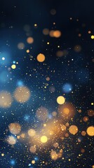 Obraz premium Glowing particles with blurred background, flat design illustration