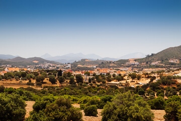Obraz premium mediteranian landscape background