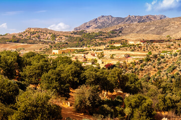 Obraz premium mediteranian landscape background