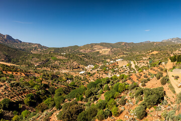 Fototapeta premium mediteranian landscape background