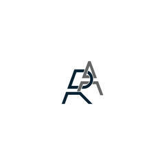 AR or RA awesome letter logo design. Abstract design with different colors illustration. Icon or monogram design.	