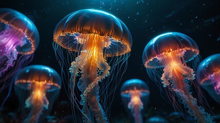 Fototapeta premium jellyfish in the water