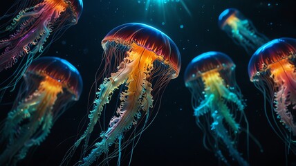 Obraz premium jellyfish in the water