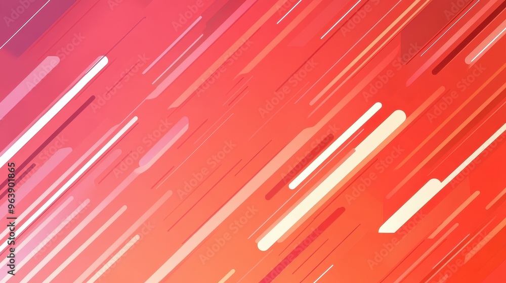 Poster discover vibrant red gradients with abstract lines, creating a techinspired pattern thats modern and