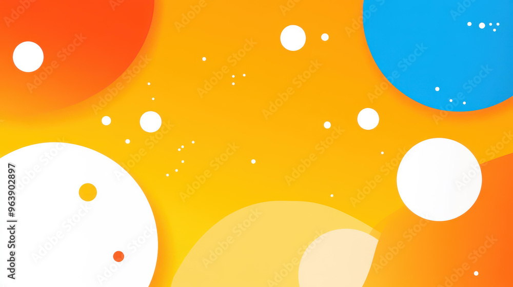 Poster vibrant gradient circles create a dynamic geometric background, perfect for modern design projects. 