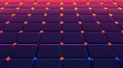 Fototapeta premium Dive into a vibrant s cyberpunk vibe with a retro grid design, perfect for modern art styles and illustrations.