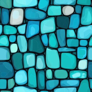 A vibrant 3bit isometric pattern, featuring teal tiles in a pixelated style reminiscent of classic s video games.