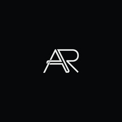 AR or RA awesome letter logo design. Abstract design with different colors illustration. Icon or monogram design.	