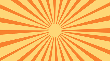 Orange Summer Abstract Comic Cartoon Sunlight Background